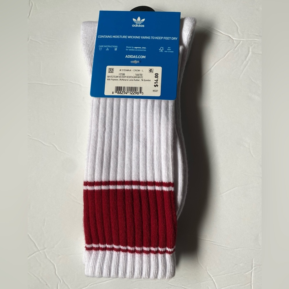 Adidas Indiana Hoosiers Eric Manuel Midnight Madness socks New size Lg - Picture 2 of 3